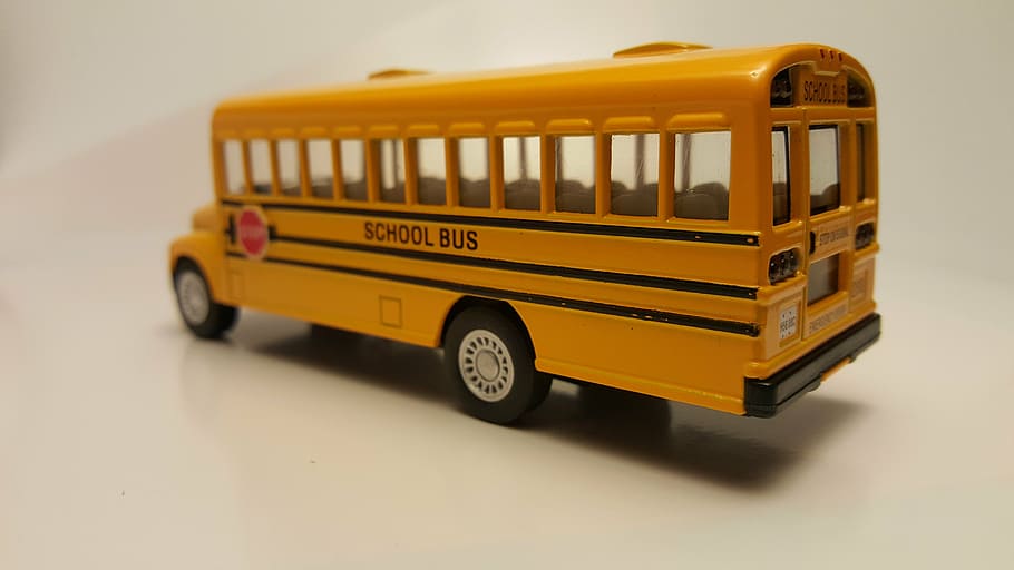 amarelo, brinquedo de ônibus escolar, transporte, educação, aluno, estados unidos da américa, estudante, escola Ônibus, ônibus, modo de transporte