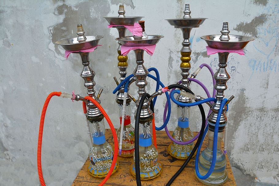 hookah pipes, smoking, relaxation, arabic, enjoyment, tobacco, hookah, smoke, leisure, pipe