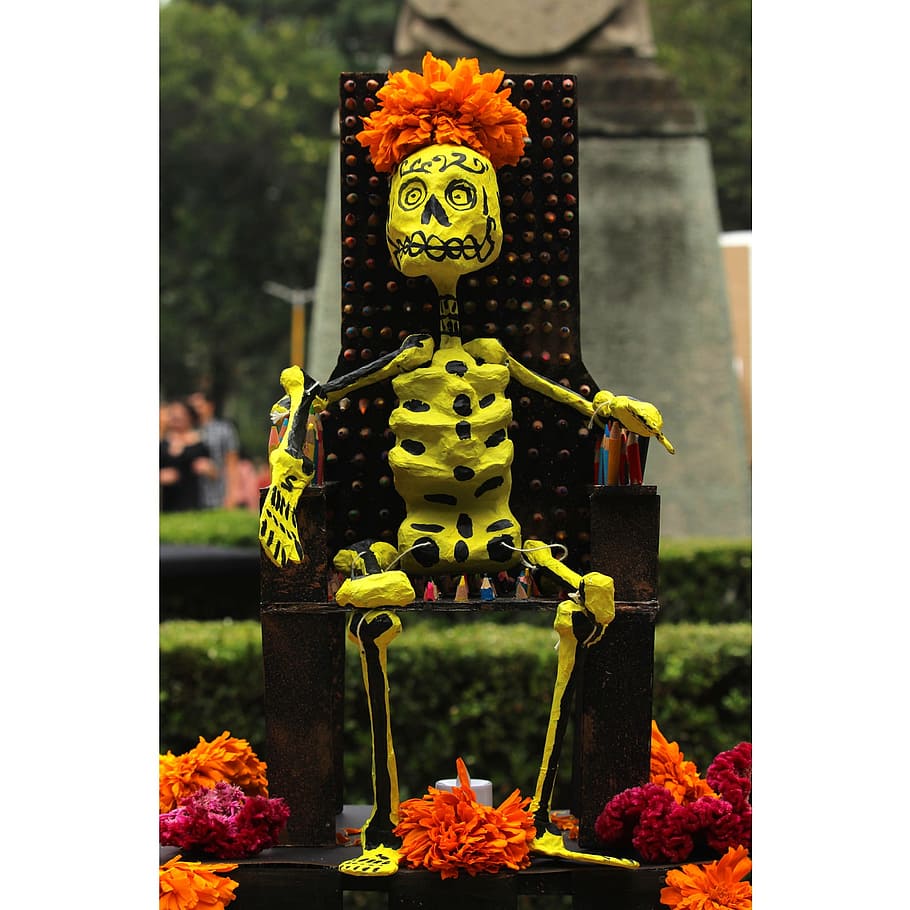 offering, colors, dead, popular festivals, color, tradition, mexico, grim reaper, death, crafts