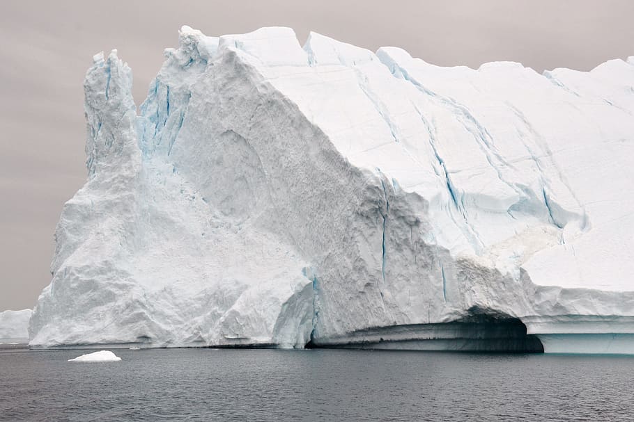 gletser, badan, air, Disco Bay, Greenland, icefjord, gunung es - Formasi Es, antarctica, Kutub selatan, es