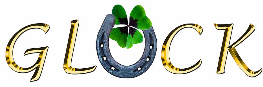gluck clip art, symbol, luck, four leaf clover, horseshoe, good luck, gold, golden, lucky charm, clover
