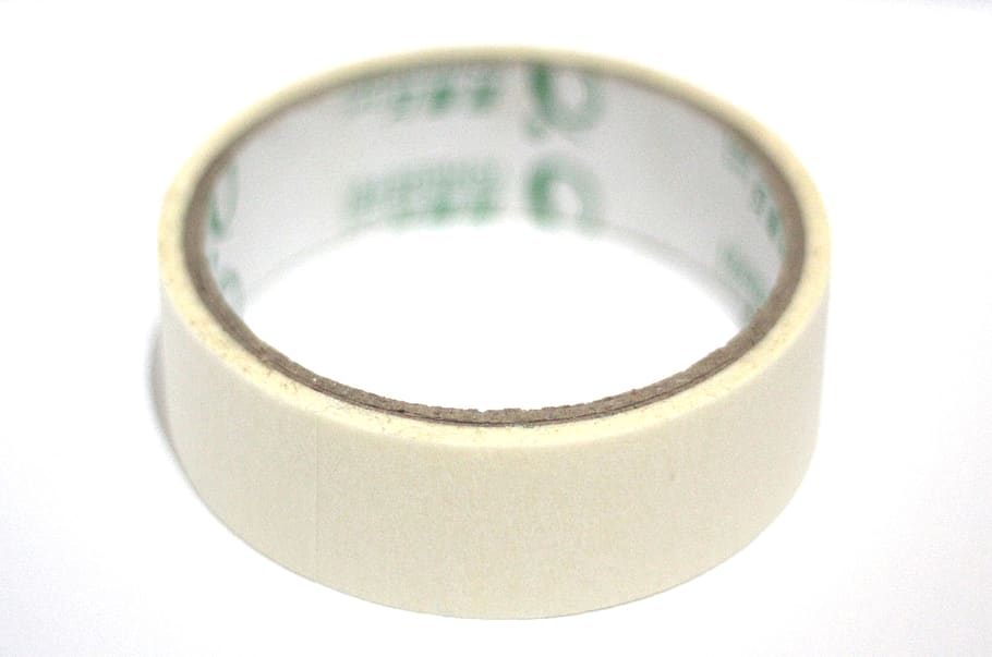 tape, paper tape, artist tape, clear, white, white background, studio shot, cut out, close-up, circle