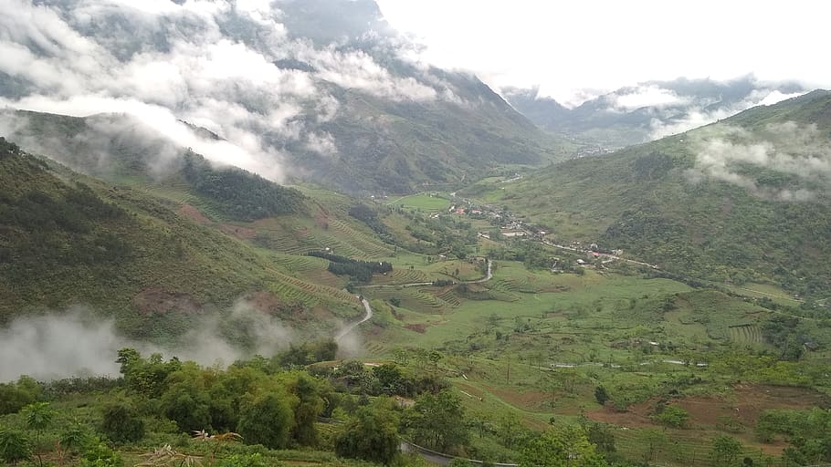 el valle, ha, giang, tierra, árbol, la colina, montaña, pintorescos - naturaleza, belleza en la naturaleza, medio ambiente