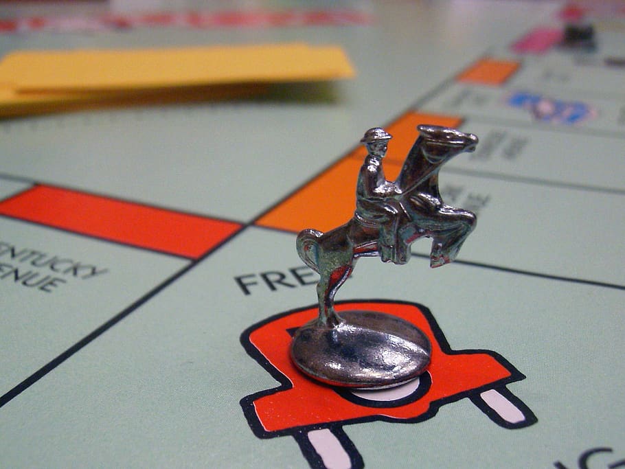 monopoly, game, board, piece, fun, play, board game, close-up, still life, indoors
