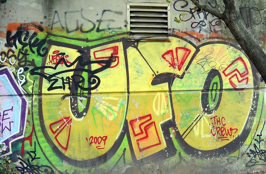 Grafiti, Seni Jalanan, Seni Urban, seni, penyemprot, mural, berlin, kreuzberg, ufo, vandalisme
