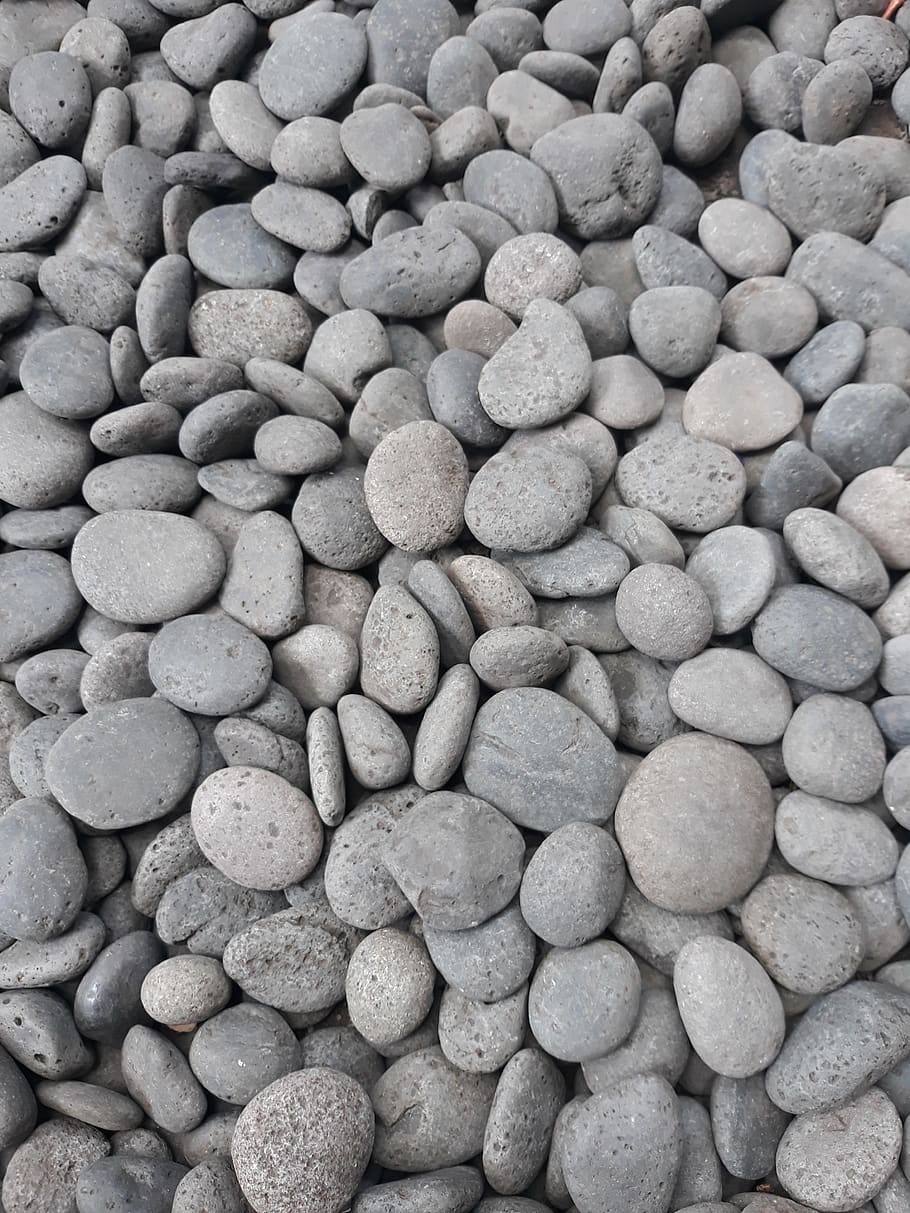 pebbles, background, texture, stone, gray, dark, basalt, full frame, backgrounds, large group of objects