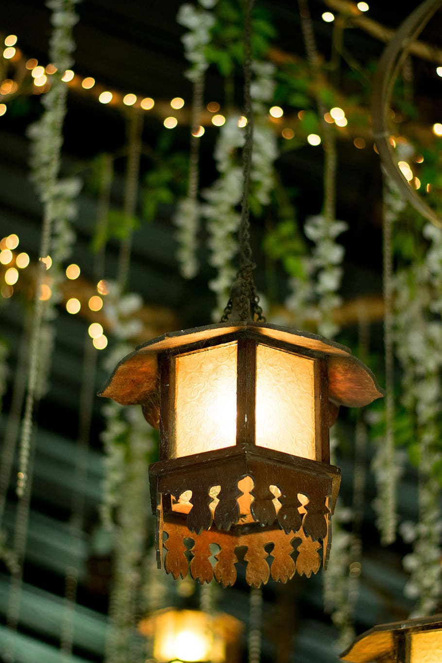 linterna, luces de navidad, jardín, lámpara, decoración, decorativa, vintage, iluminado, equipo de iluminación, foco en primer plano