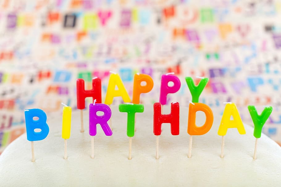 feliz, letras de pastel de cumpleaños, feliz cumpleaños, pastel de cumpleaños, letras, pastel, vela, celebrar, celebración, decorado