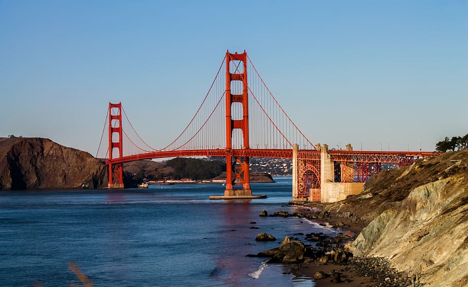 golden, gate bridge, san francisco, daytime, gate, bridge, sf, california, landmark, francisco