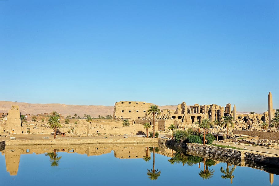 egypt, luxor, karnak temple, architecture, travel, antiquity, city, panorama, archaeology, culture