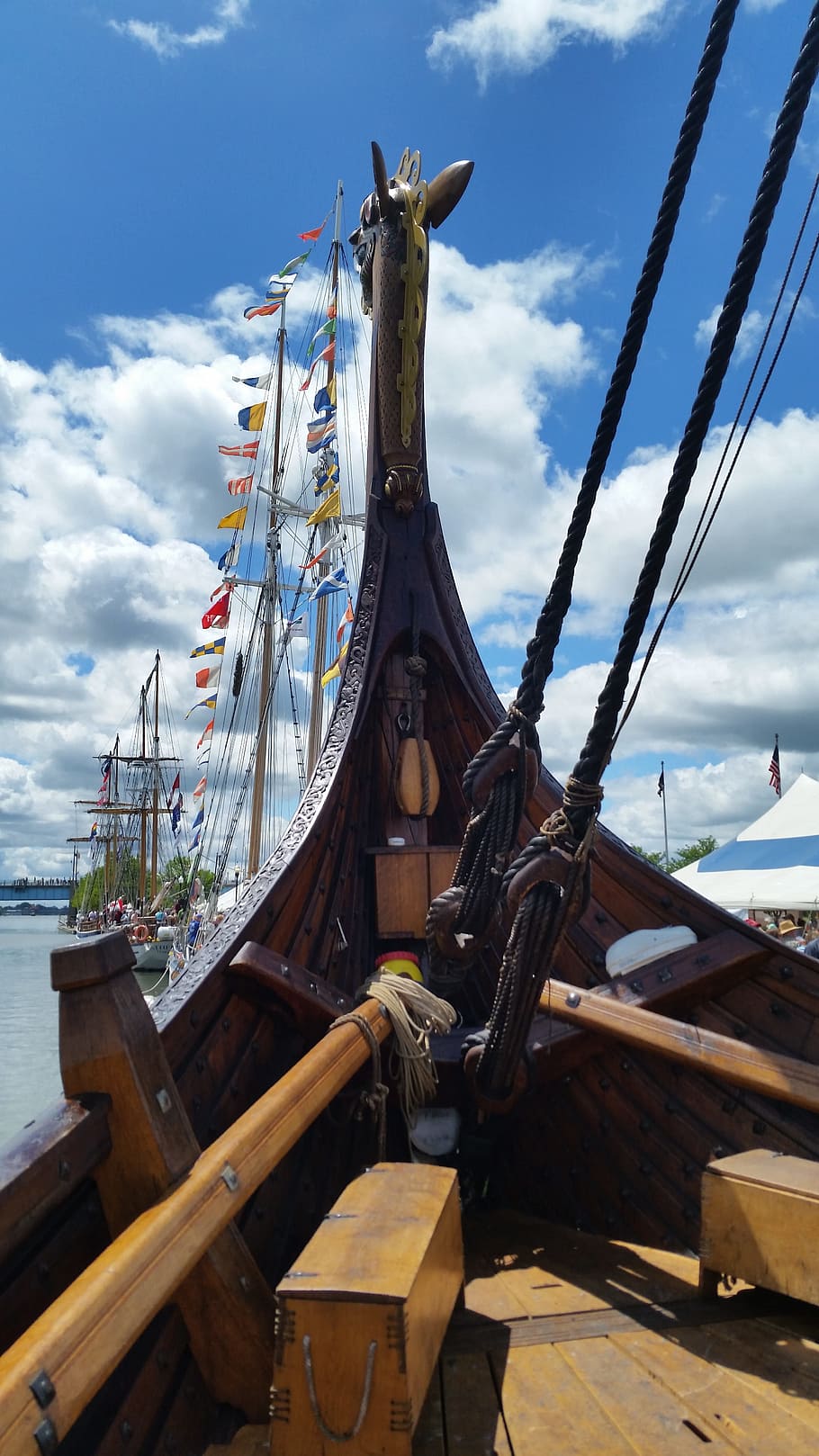 Viking Longship, Ship, viking, longship, boat, sea, history, sail, drakkar, draken