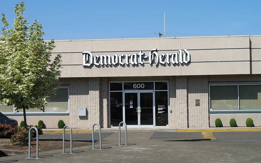 democrat-herald offices, lyon street, albany, oregon, Democrat-Herald, offices, Lyon, Street, Albany, Oregon, building