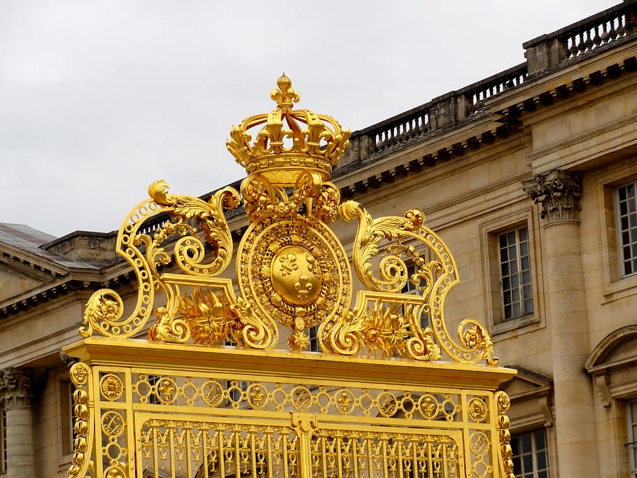 goal, royal, fence, versaille, paris, louis xiv, sun king, architecture, built structure, building exterior