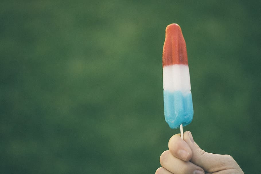 close-up, dessert, food, hand, ice pop, macro, popsicle, human hand, human body part, one person