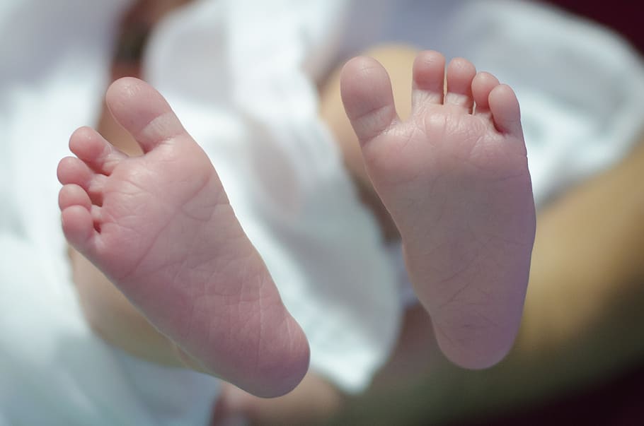 kaki bayi, baru lahir, anak, bayi baru lahir, bayi, bayi baru, kecil, close-up, Tangan manusia, masa kanak-kanak