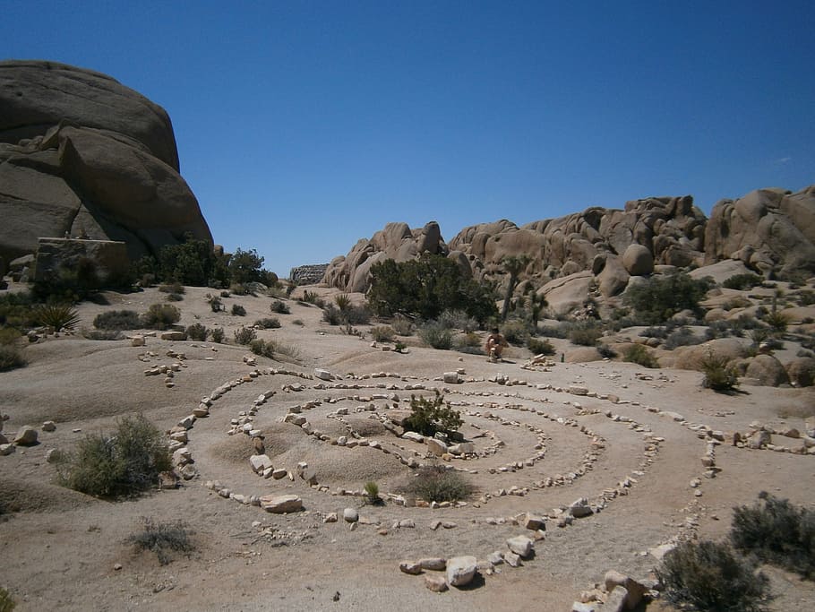 Joshua Tree, Rock, Formations, Desert, rock formations, arid climate, rock - object, landscape, clear sky, outdoors