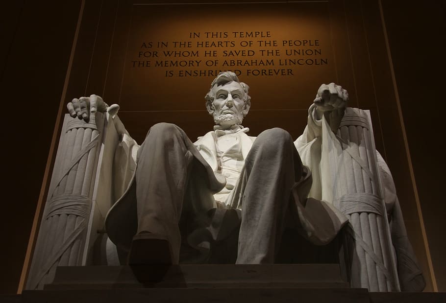 ワシントンDC, DC, メモリアル, リンカーン, 大統領, 記念碑, ランドマーク, アーキテクチャ, 像, リンカーン記念館