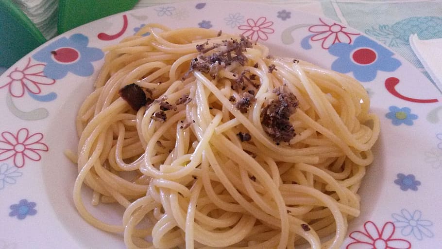 pasta, hidangan, spageti, dapur, makan, makanan, keahlian memasak, makan siang, Italia, memasak