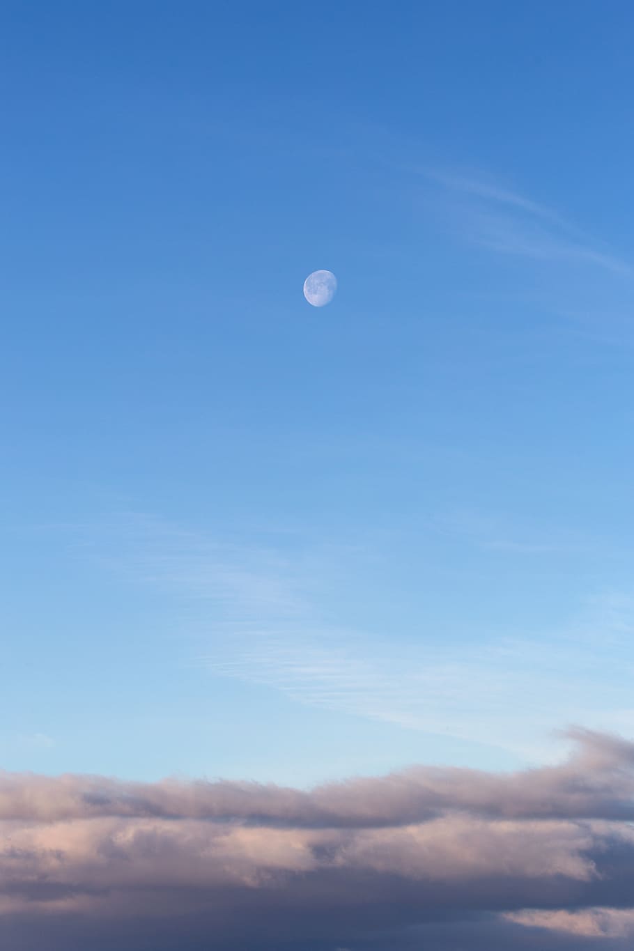 daytime, moon, clouds, sky, nature, outdoors, space, climate, environment, beauty in nature
