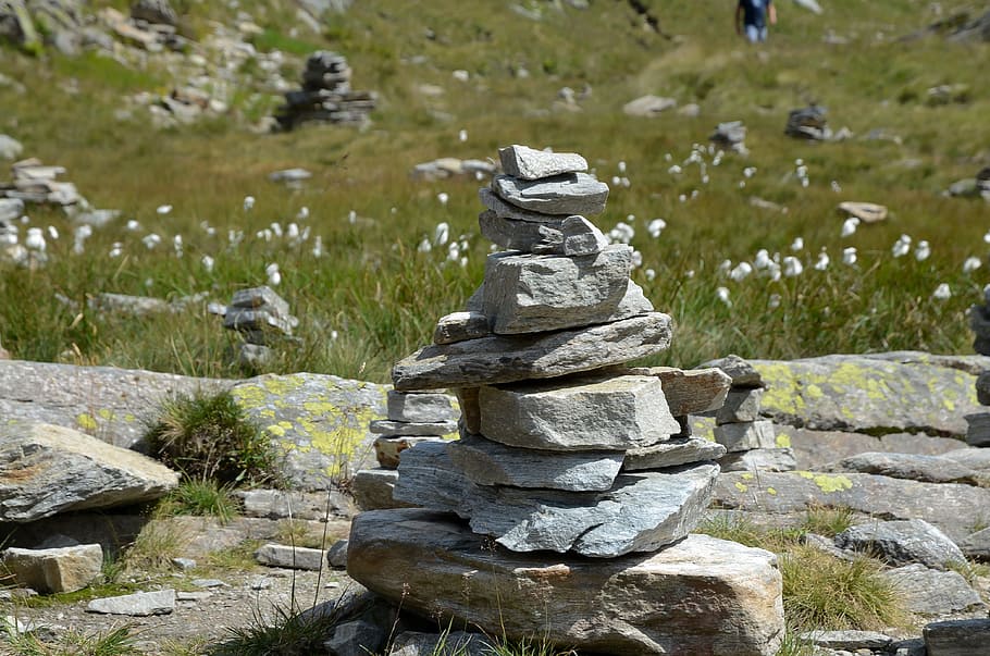 sassi, nature, mountain, landscape, stack, solid, balance, rock, day, stone - object