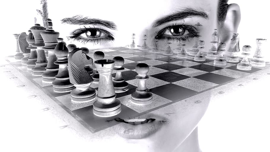 chess board game wallpaper, desktop, people, wallpaper, pop art, overlay, edit, beautiful, woman, face