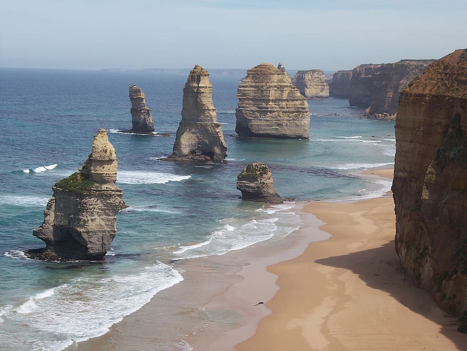 australia, 12 apostles, Australia, 12 Apostles, nature and wildlife, victoria, ocean, sea, beach, coastline, rock