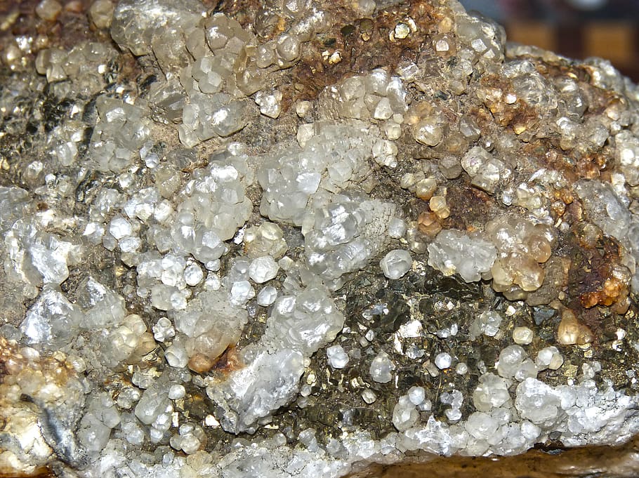 minerals, mica, quartz, iron, slate, mineral, solid, jewelry, geology, close-up