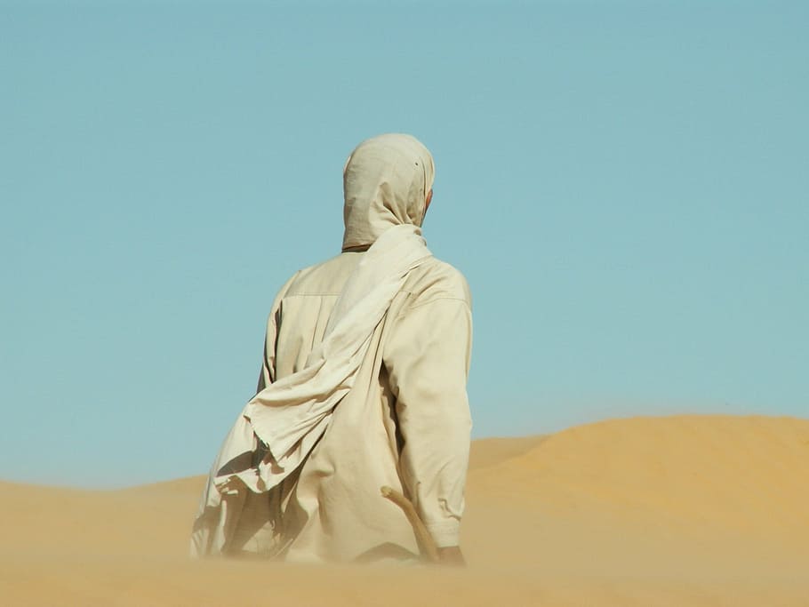 nomad, desert, sand, sahara, bedouin, desert landscape, art and craft, sculpture, representation, human representation