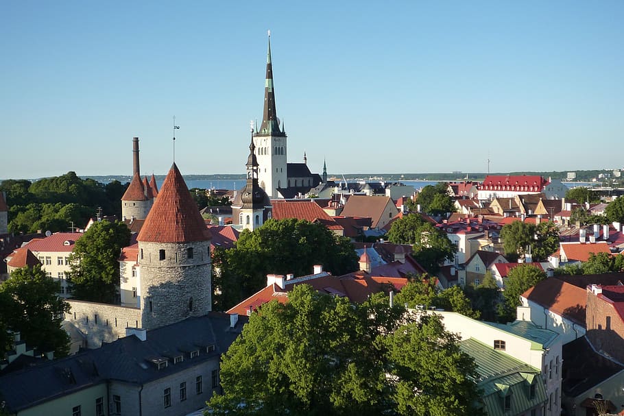linha do horizonte, tallinn, estônia, estados bálticos, cidade, igreja, construção, arquitetura, exterior do edifício, estrutura construída