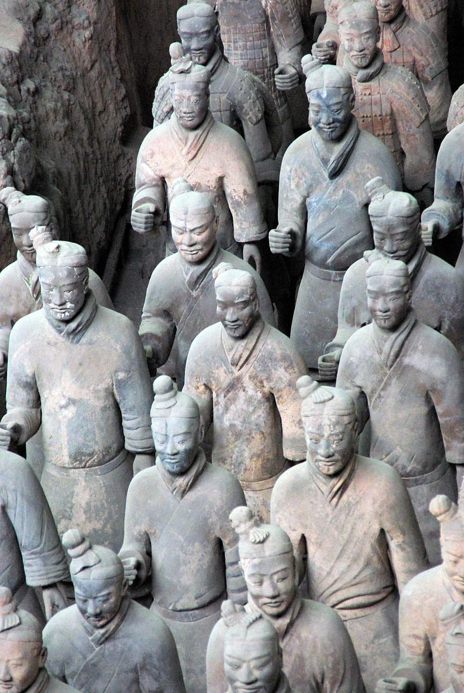 china, xian, soldier, army, terracotta, antique, terracotta army, xi'an, world heritage of humanity, statue