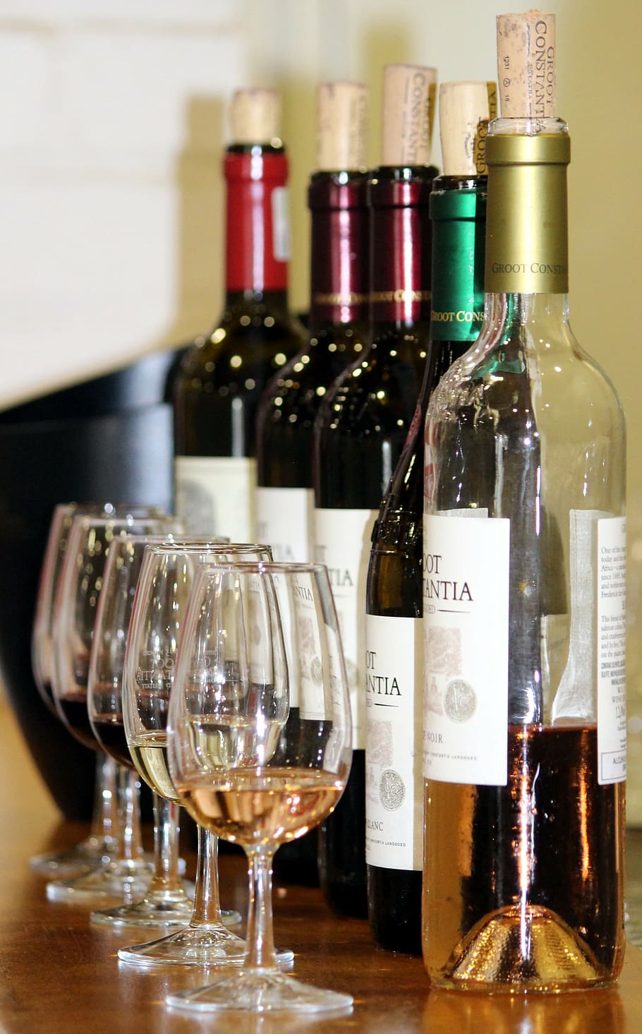 assorted glasses, wine tasting, glasses, wine bottles, new wine, wine, prost, red wine, cork, bottle