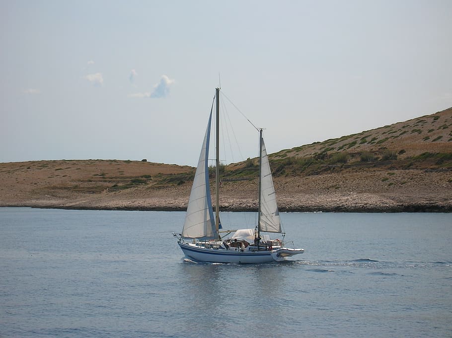 croatia, mali losinj, ship, sea, mediterranean, adriatic, water, nautical vessel, sailboat, transportation