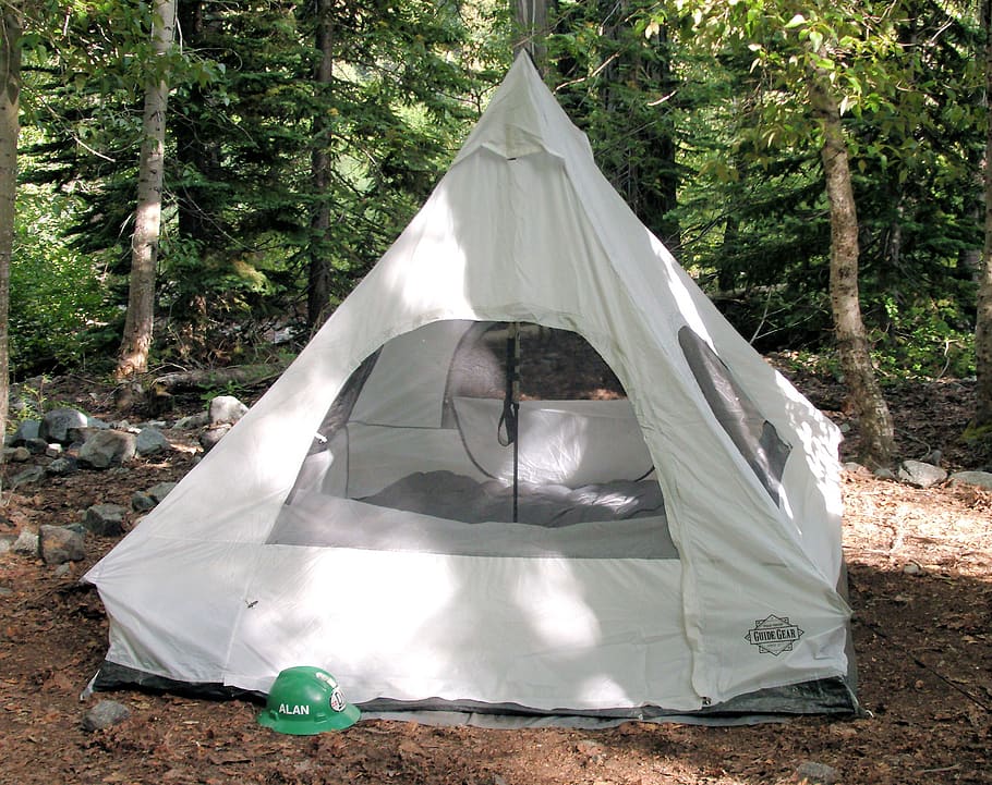 tent, camping, camping tent, summer, nature, adventure, recreation, outdoors, forest, campsite