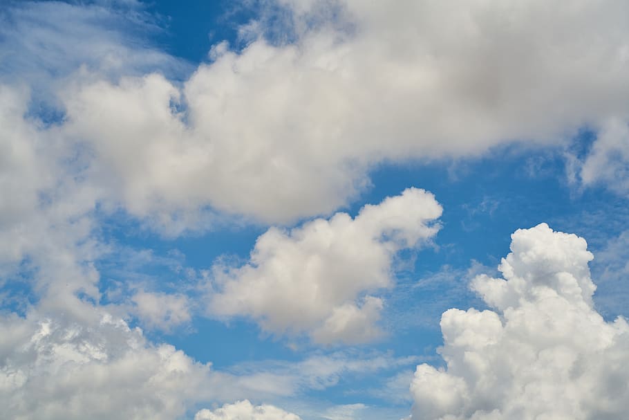 clouds, blue, nature, summer, cloud, white, landscape, white clouds, sky, background