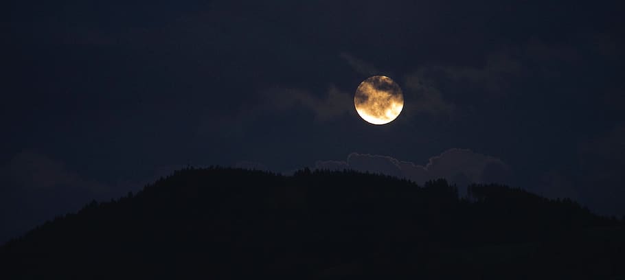 luna, noche, el festival de mediados de otoño, cielo, romántico, foto nocturna, espacio, paisajes: naturaleza, astronomía, belleza en la naturaleza