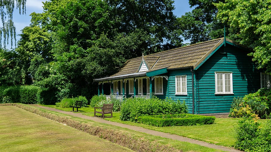 house, green, nature, tree, plant, architecture, built structure, green  color, building exterior, growth | Pxfuel