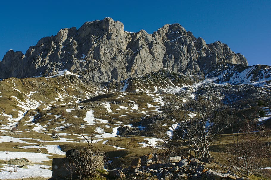 pyrenees, peña foratata, formigal, huesca, mountain, rock, rock - object, scenics - nature, environment, nature