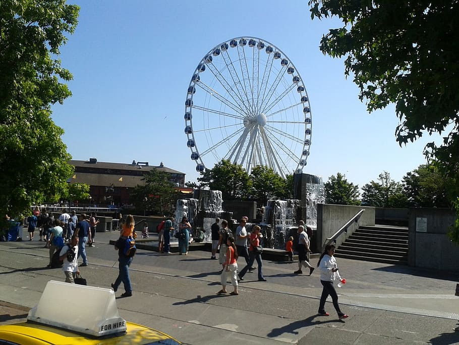 Ferris Wheel, Amusement Park, Fun, wheel, fair, carnival, entertainment, round, festival, ride