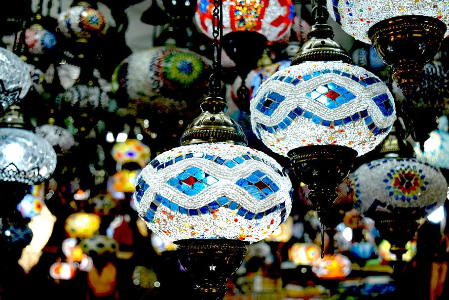 luminaire, africa, decor, lighting equipment, decoration, retail, large group of objects, hanging, market, choice
