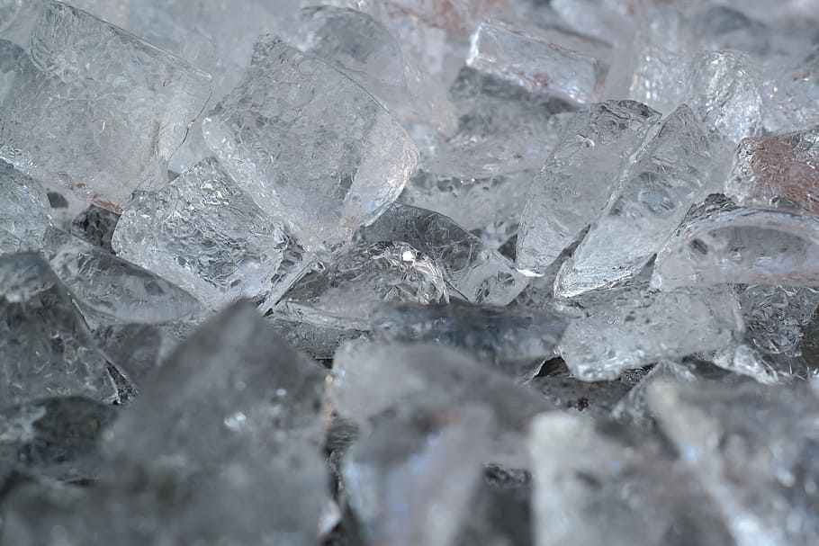 clear, glass shard lot, Ice Cubes, Frozen, Transparent, ice, melt, ice cold, cold, backgrounds