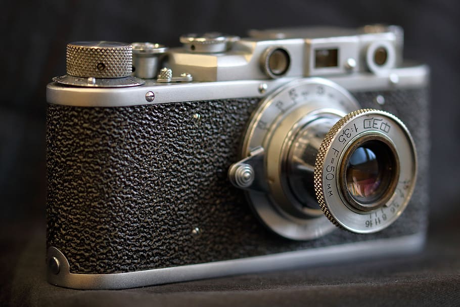 cámara, retro, vintage, lente, antiguo, película, analógico, fotografía, clásico, tecnología