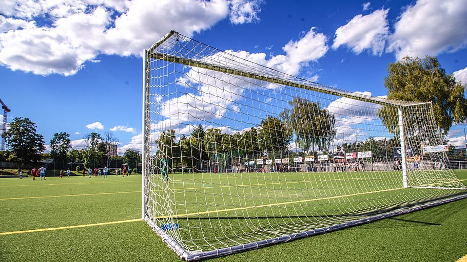 football, goal, goal line, artificial turf, sports ground, amateur football, sport, grass, field, team sport