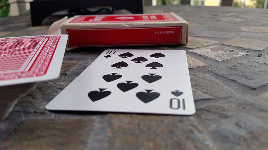 Card, Playing, Playing Cards, Suit, Deck, Poker, card, black, spade, design, red