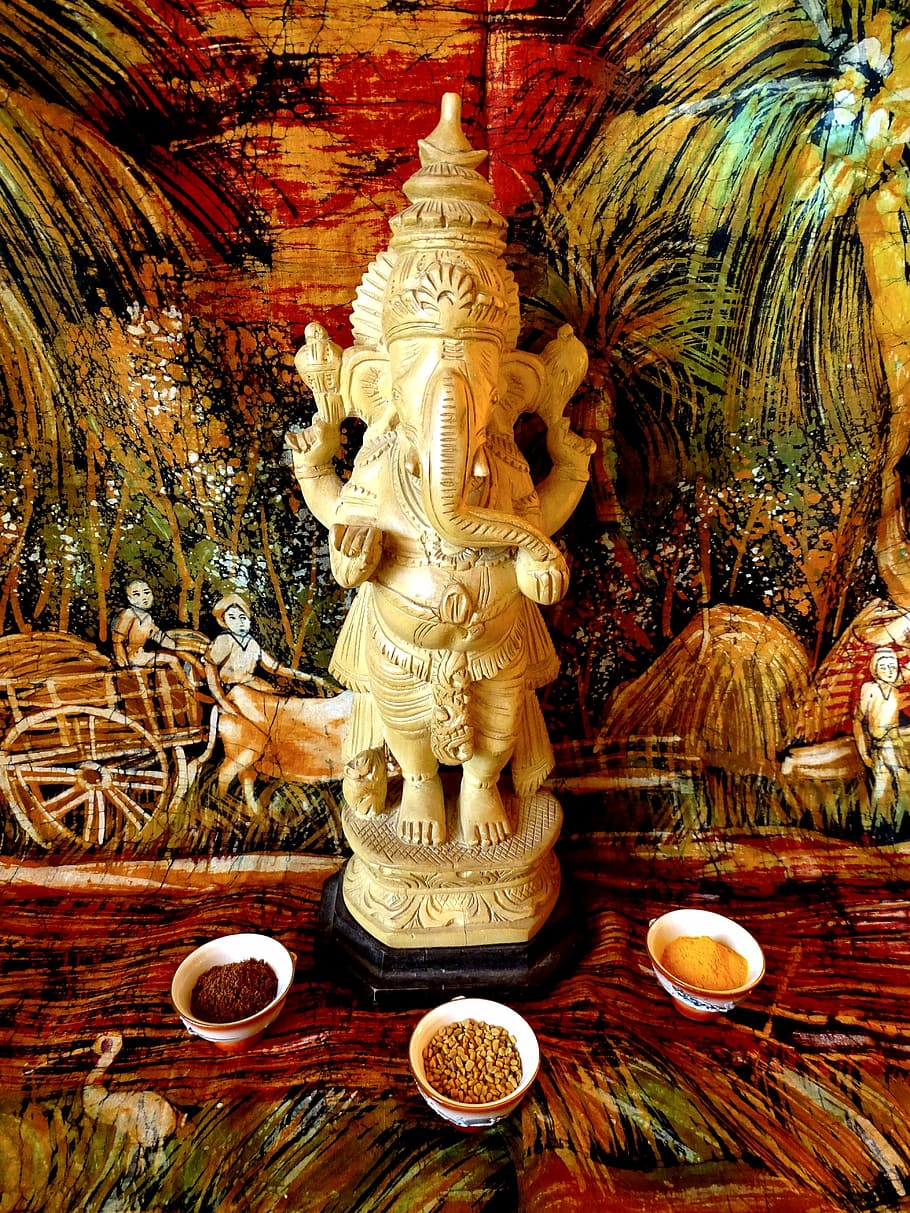 Ganesh, India, Dewa Peri, agama Budha, patung, kepercayaan, seni dan kerajinan, agama, kerohanian, representasi