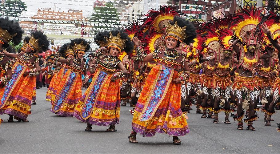 gente, desfile, festival, bailarín, tradicional, calle, baile, tribu, celebracion, cultura