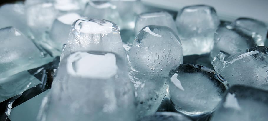 white, ice cubes, close-up photography, ice, frozen, ice cold, transparent, melt, cold, refreshment