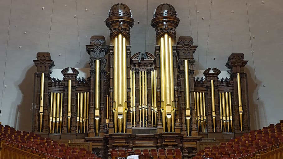Church Organ, Salt Lake City, organ, mormons, religion, church, faith, utah, pipe Organ, musical Instrument