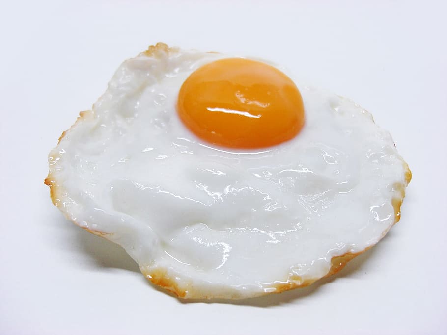 sunny side-up egg, sunny side-up, egg, fried, eggs, food, morning, breakfast, meal, healthy