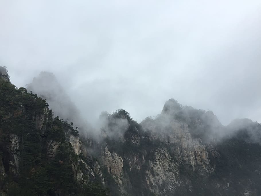 Cloud, Western, Zhejiang, damingshan, western zhejiang, mountain, sunshine, shandong, china, foggy road