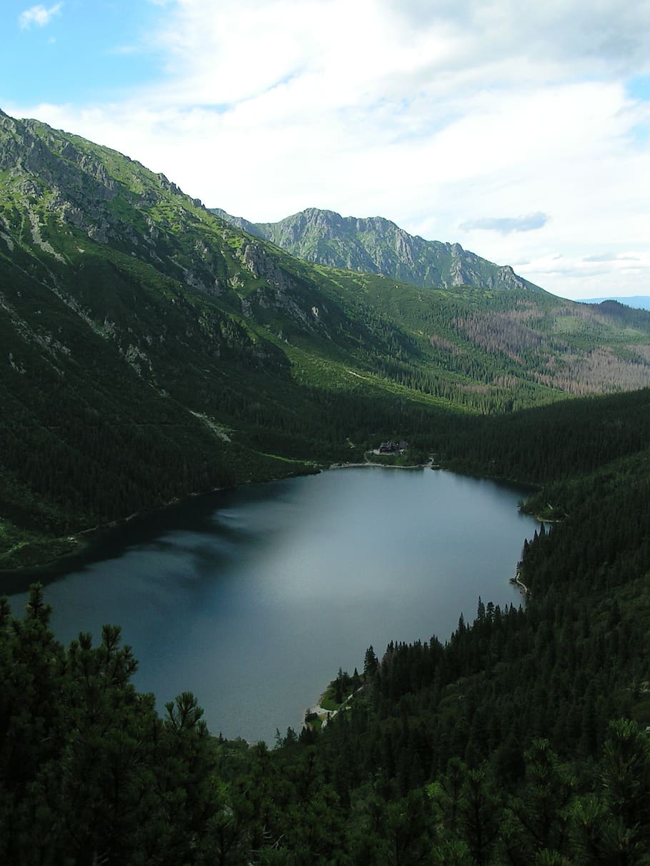 montañas, morskie oko, tatry, paisaje, belleza en la naturaleza, paisajes: naturaleza, montaña, agua, árbol, tranquilidad